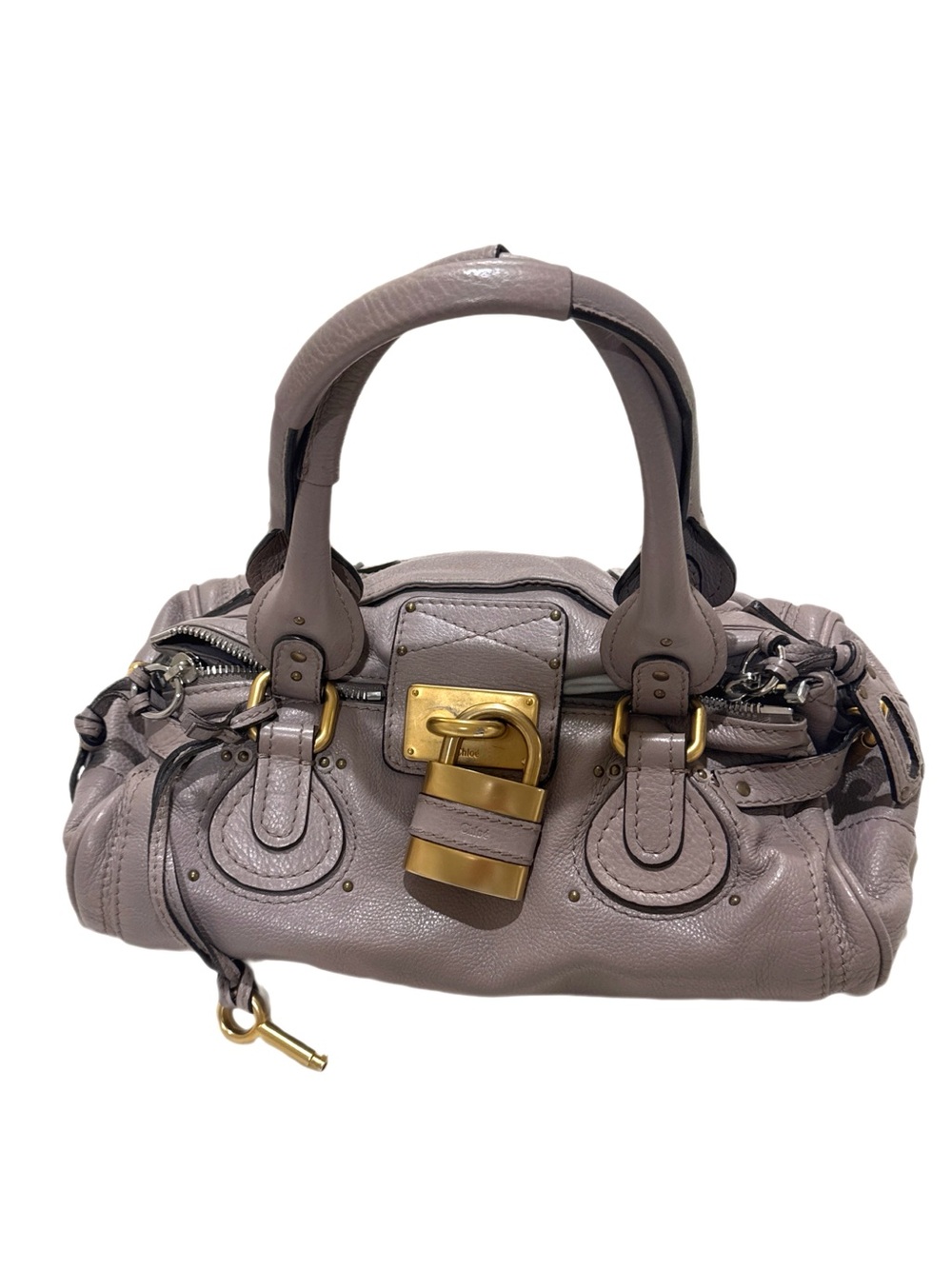 Chloe Paddington Satchel Medium in Lavender Taupe